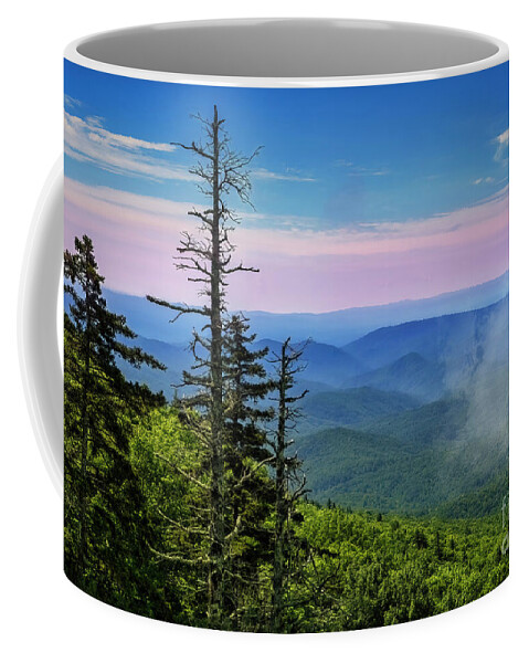 Mountain Coffee Mug featuring the photograph Sunrise in the Blue Ridge Mountains by Shelia Hunt