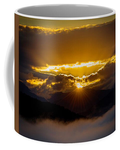 Great Smoky Mountains National Park Coffee Mug featuring the photograph Sunrise in the Smokies by Norman Reid