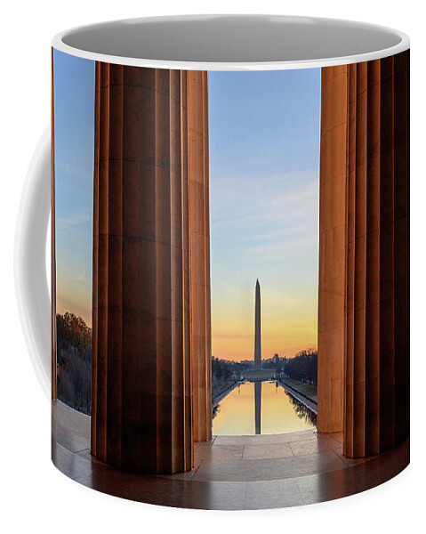 Washington Monument Coffee Mug featuring the photograph Sunrise on the National Mall by Robert Miller