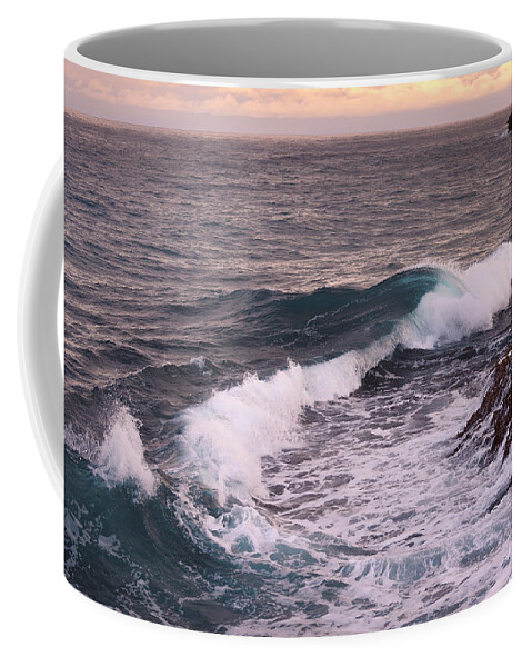 Hawaii Coffee Mug featuring the photograph Sunrise Surf by James Covello
