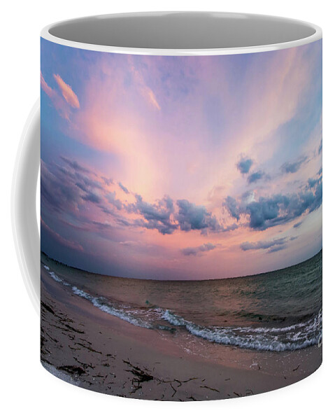 Sun Coffee Mug featuring the photograph Sunset Afterglow on the Beach by Beachtown Views