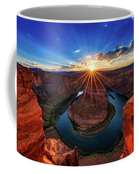 Horseshoe Bend Coffee Mug featuring the photograph Sunset at the Bend by Chuck Rasco Photography