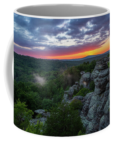 Sunset Coffee Mug featuring the photograph Sunset at the Garden by Grant Twiss