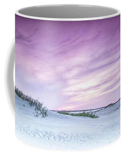 Sunset Coffee Mug featuring the photograph Sunset at the Point at Emerald Isle North Carolina by Bob Decker
