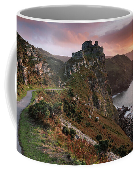 England Coffee Mug featuring the photograph Sunset at the Valley of Rocks, Exmoor, England, UK by Sarah Howard