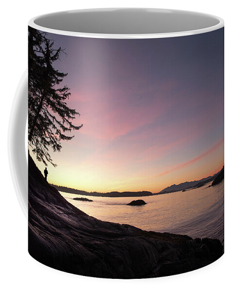Sunset Coffee Mug featuring the photograph Sunset at Tofino by Naomi Maya