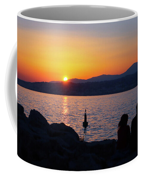 Sunset Coffee Mug featuring the photograph Sunset Date by Andrea Whitaker