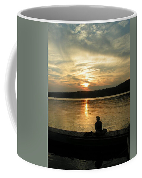 Prince Gallitzin State Park Coffee Mug featuring the photograph Sunset Silhouette by Heather E Harman