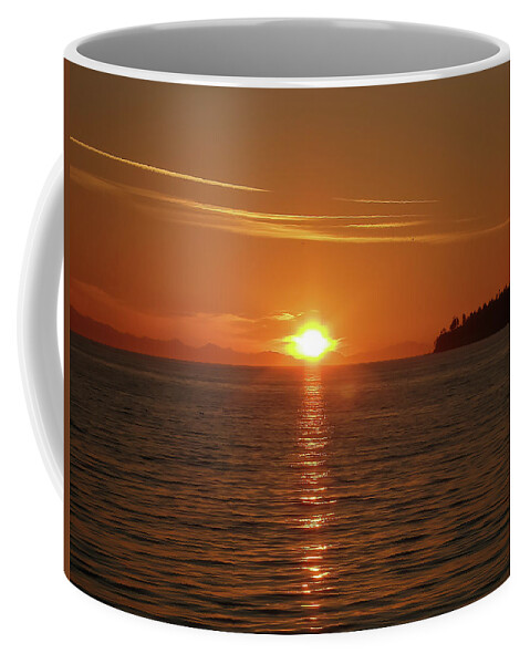 Canada Coffee Mug featuring the photograph Sunset Island by Loyd Towe Photography