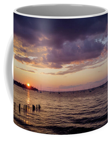 Nj Shore Photography Coffee Mug featuring the photograph Sunset - Keyport, NJ by Steve Stanger