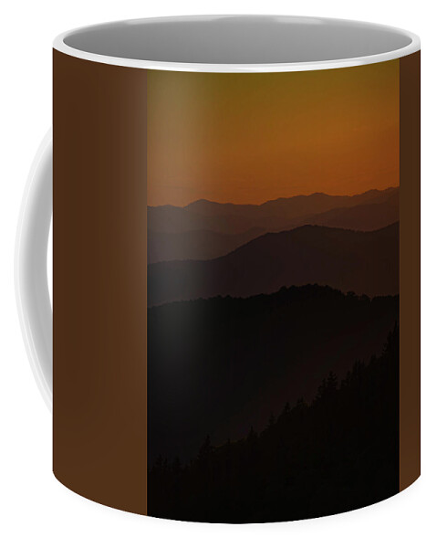 Mountain Coffee Mug featuring the photograph Sunset Layers by Go and Flow Photos