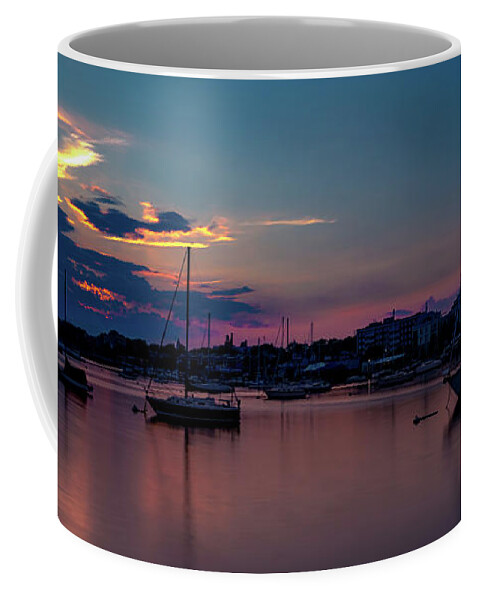 2020 Coffee Mug featuring the photograph Sunset Marina by Stef Ko