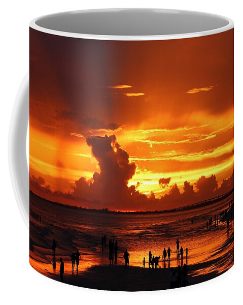 Sunset Coffee Mug featuring the photograph Sunset by Mingming Jiang