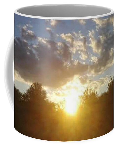 Sun Coffee Mug featuring the photograph Sunset by Mopssy Stopsy