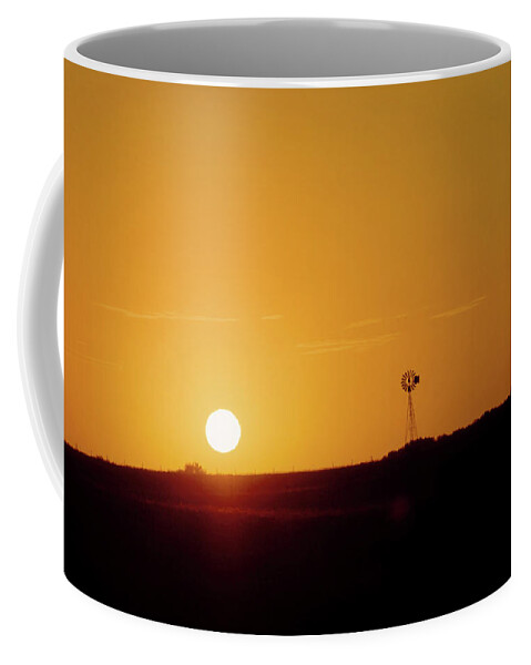 Ravenna Coffee Mug featuring the photograph Sunset near Ravenna, Nebraska by Jeff White