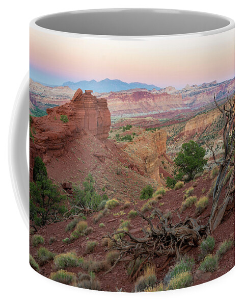 Utah Coffee Mug featuring the photograph Sunset on Capitol Reef by Aaron Spong