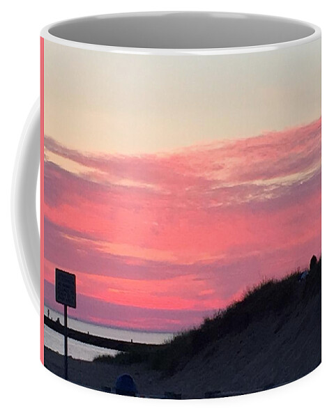 Sunset Coffee Mug featuring the photograph Sunset on Lake Michigan by Lisa White