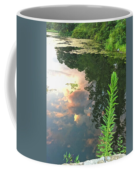 Sunset Coffee Mug featuring the photograph Sunset on the Green by Lisa Pearlman