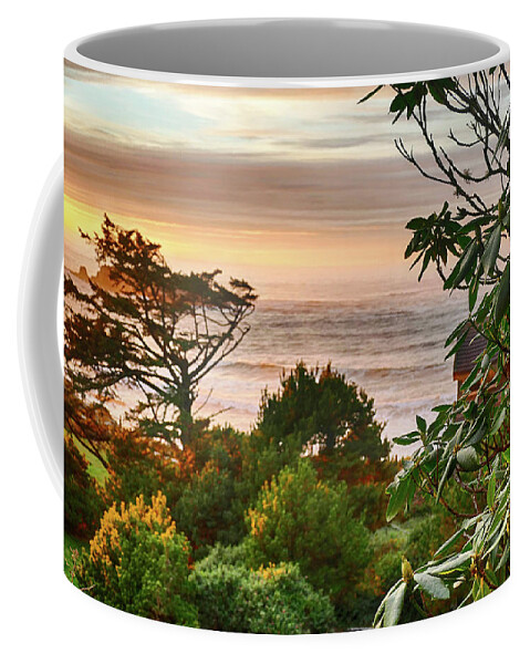 Heavy Coffee Mug featuring the photograph Sunset on the Pacific Ocean by Steve Estvanik