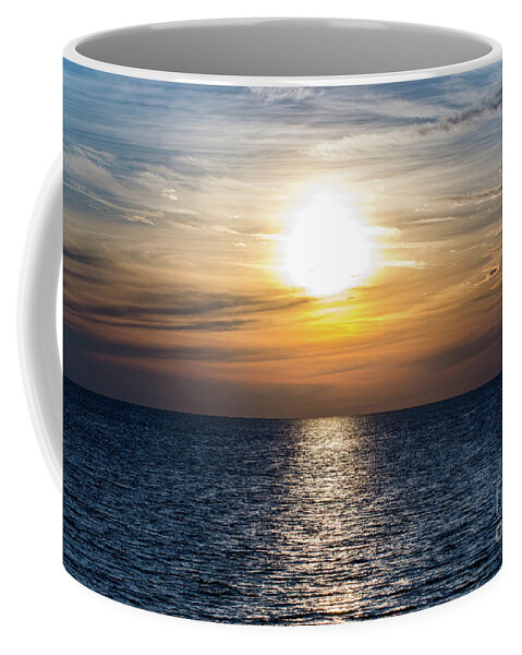 Sunset Coffee Mug featuring the photograph Sunset over the Gulf of Mexico by Beachtown Views
