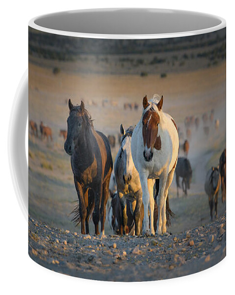 Onaqui Coffee Mug featuring the photograph Sunset Water Call by Lisa Manifold