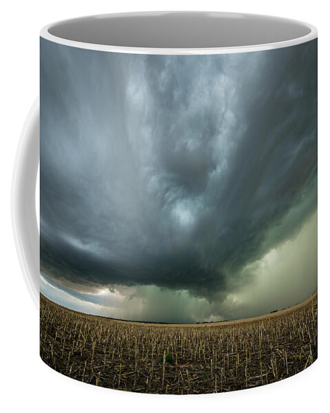 Mesocyclone Coffee Mug featuring the photograph Supercell Storm by Wesley Aston