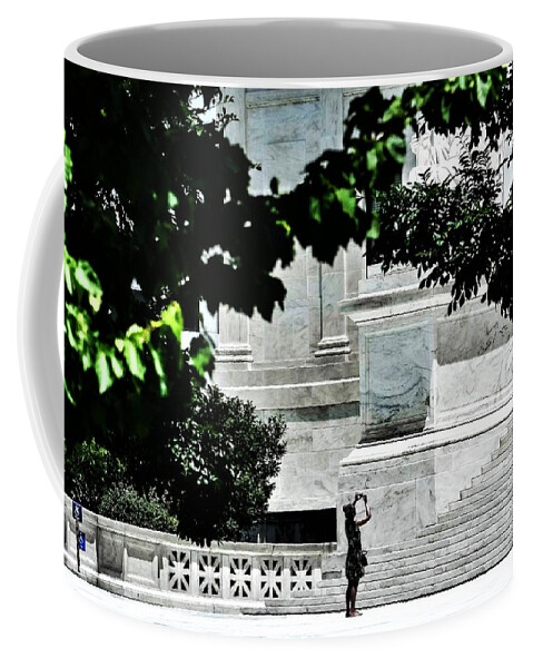 Us Supreme Court Coffee Mug featuring the photograph Supreme Selfie by Addison Likins