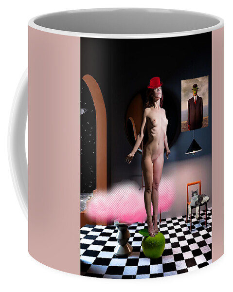 Digital Collage Coffee Mug featuring the digital art Surreal by Jerald Blackstock