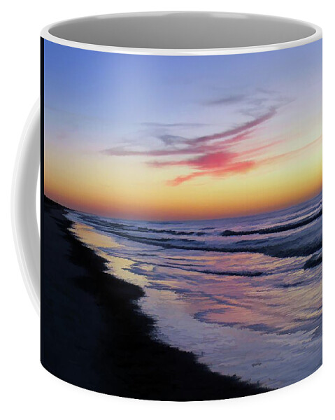 Sky Coffee Mug featuring the photograph Surreal Sky at Ocean by Roberta Byram