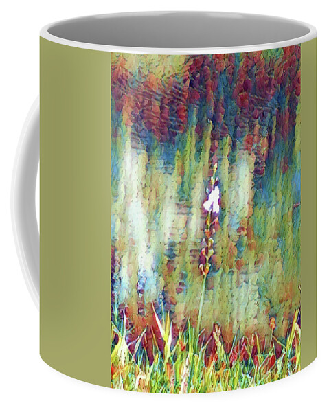 Flower Coffee Mug featuring the digital art Surrounded Flower by Christina Knight
