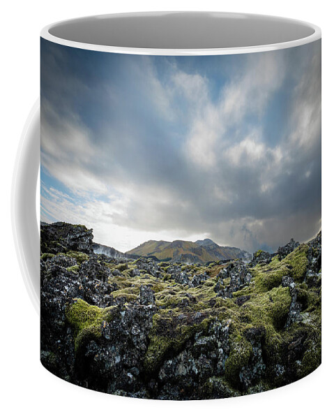 Blue Coffee Mug featuring the photograph Svartsengi 1, Iceland by Nigel R Bell