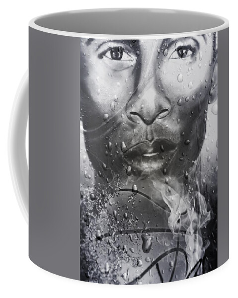  Coffee Mug featuring the mixed media Sweat by Angie ONeal