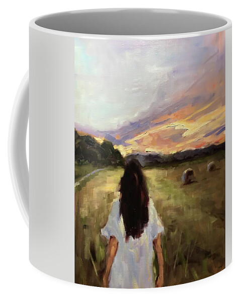 Figurative Coffee Mug featuring the painting Sweet days of summer by Ashlee Trcka