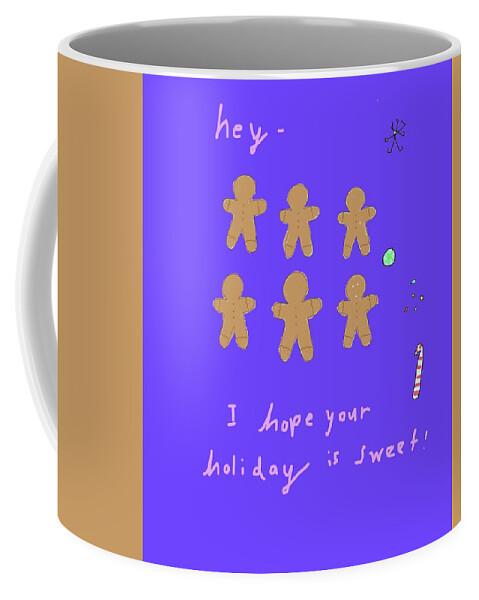Holidays Coffee Mug featuring the drawing Sweet Holiday by Ashley Rice