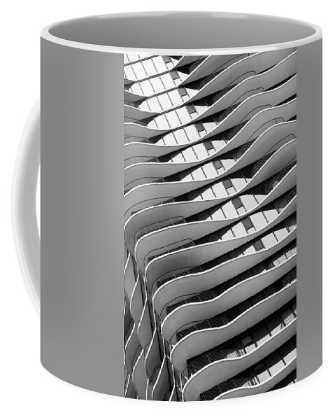 Abstract Coffee Mug featuring the photograph Swept Into the Great Unknown BW by Christi Kraft
