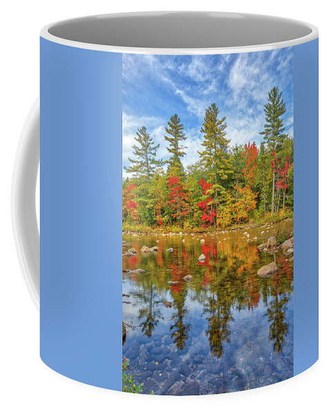 Swift River Coffee Mug featuring the photograph Swift River New Hampshire Kancamagus Highway Fall Foliage by Juergen Roth