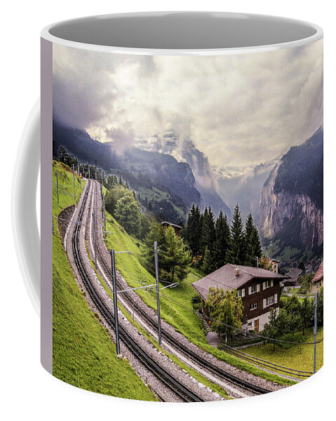 Switzerland Coffee Mug featuring the photograph Switzerland Railroad by Jim Mathis