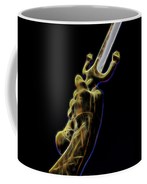 Iraq Coffee Mug featuring the digital art Sword Hand by Gary Hughes