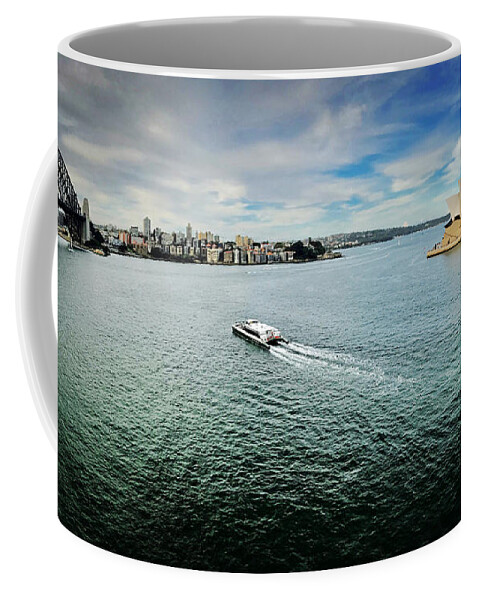 Sydney Coffee Mug featuring the photograph Sydney Harbour Panorama by Sarah Lilja