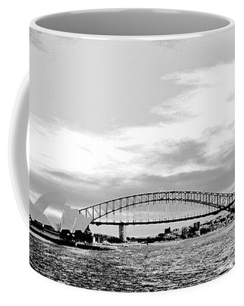 Sydney Coffee Mug featuring the photograph Sydney Icons B-W by VIVA Anderson