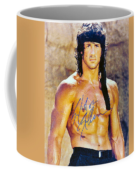 Sylvester Stallone Coffee Mug featuring the photograph Sylvester Stallone by Studio Release