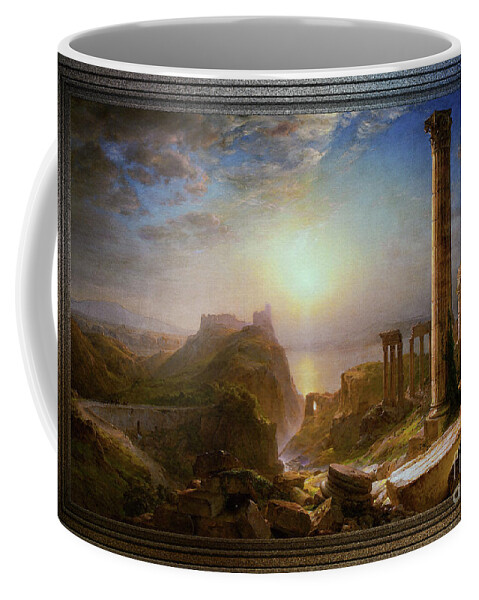 Syria By The Sea Coffee Mug featuring the painting Syria by the Sea by Frederic Edwin Church by Rolando Burbon