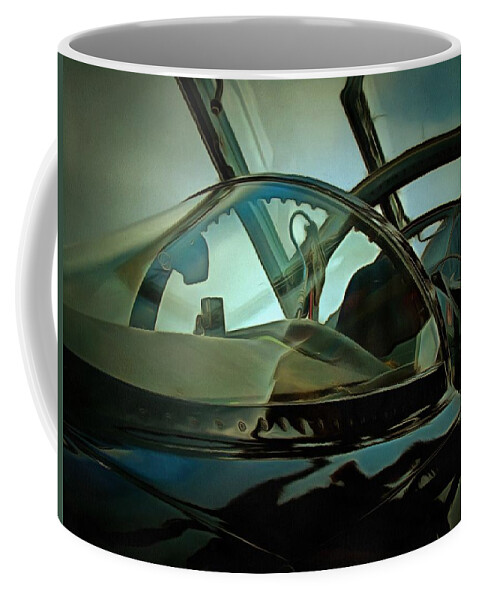 T-38 Talon Jet Airplane Aircraft Coffee Mug featuring the mixed media T-38 Talon by Christopher Reed