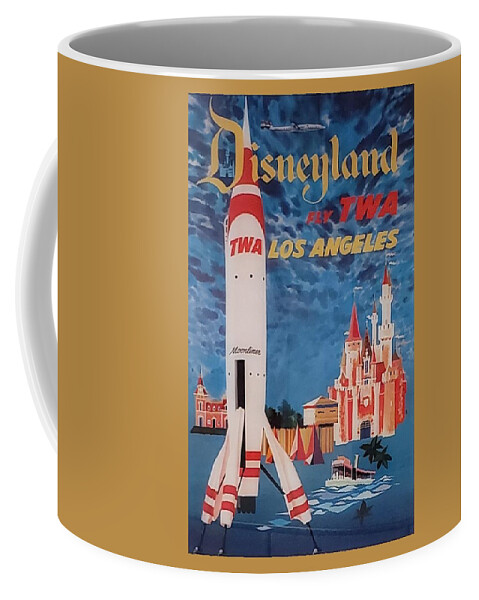 Ads Coffee Mug featuring the photograph T W A Disneyland by Rob Hans