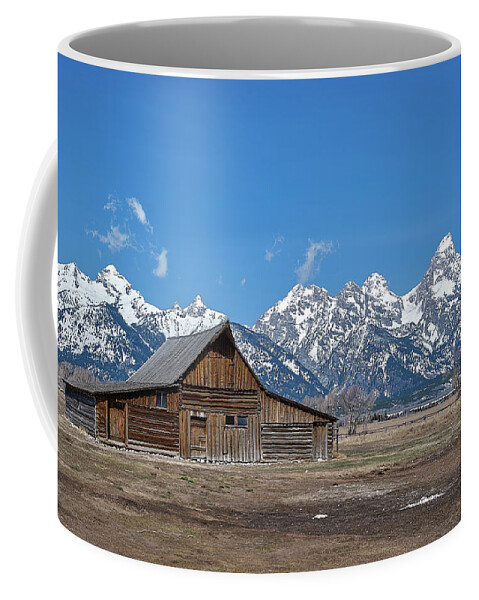 Wyoming Coffee Mug featuring the photograph T.A. Moulton Barn Clear by Jermaine Beckley
