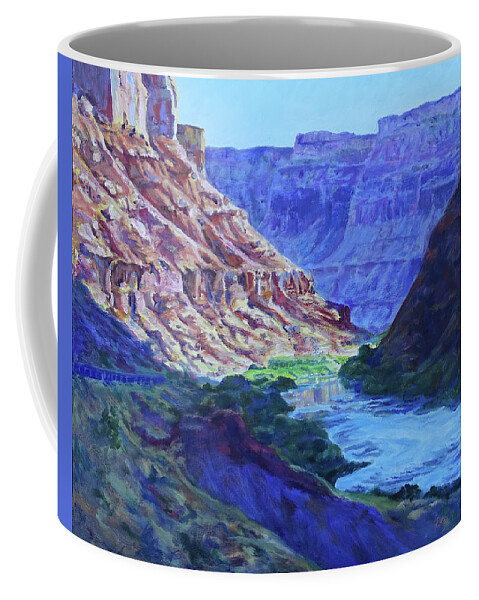 Oil Painting Coffee Mug featuring the painting Takeout Beach by Page Holland