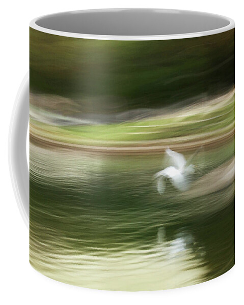 Heron Coffee Mug featuring the photograph Taking Flight by Cheryl Day