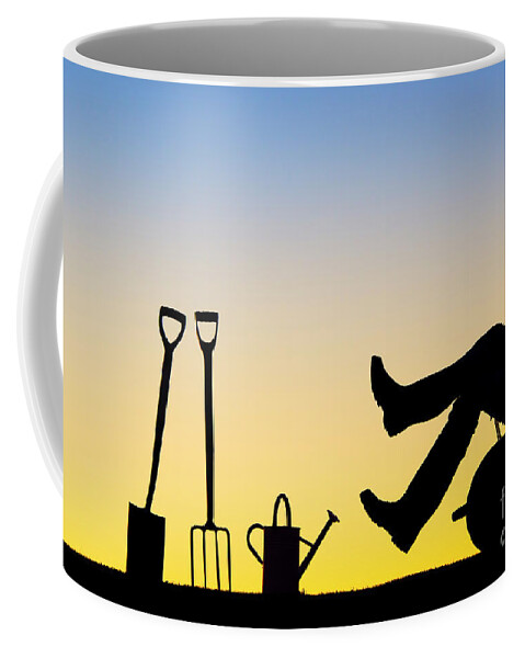Man Coffee Mug featuring the photograph Taking It Easy by Tim Gainey
