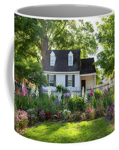 Colonial Williamsburg Coffee Mug featuring the photograph Taliaferro-Cole Garden in May by Rachel Morrison