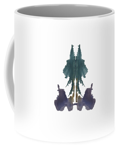 Abstract Coffee Mug featuring the painting Tall Trees by Stephenie Zagorski